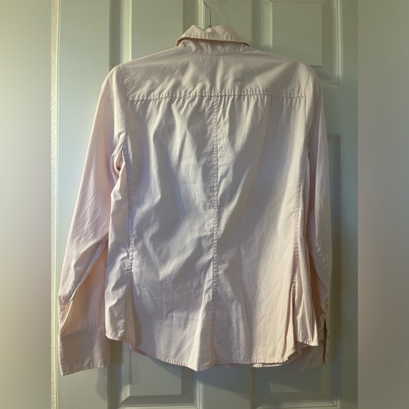 gap and ann taylor women’s pink & gray button down long sleeve blouses LOT OF 2 - Picture 5 of 5